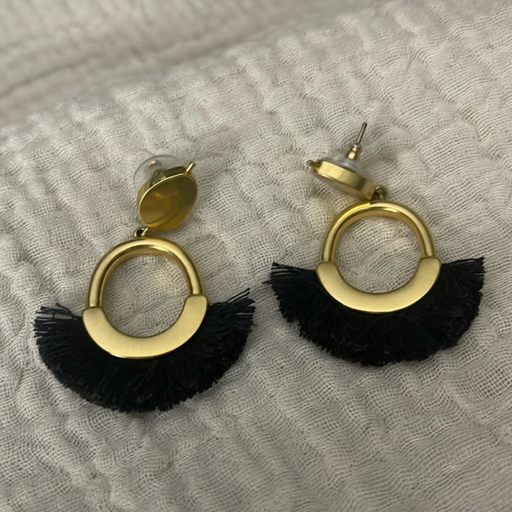Madewell Fringe Statement Earrings